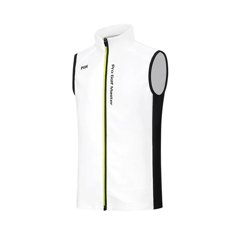 PGM Boys Sleeveless Windproof Full Zipper Vest *