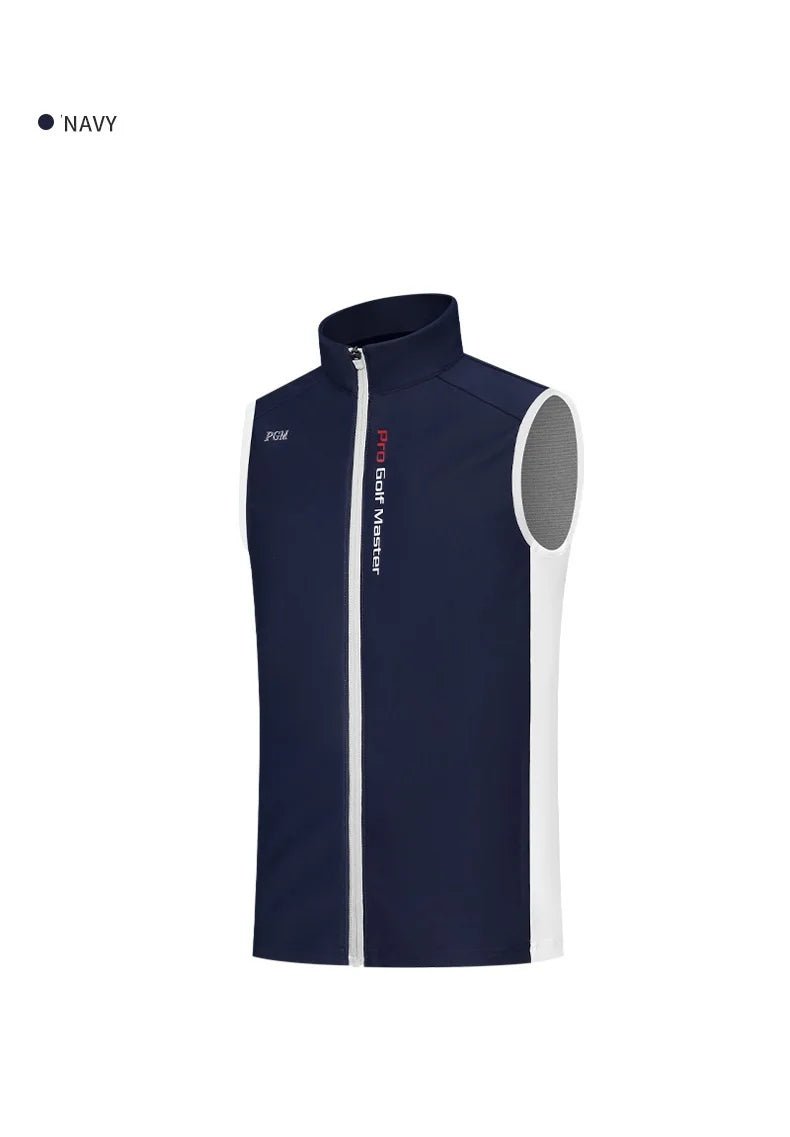 PGM Boys Sleeveless Windproof Full Zipper Vest *