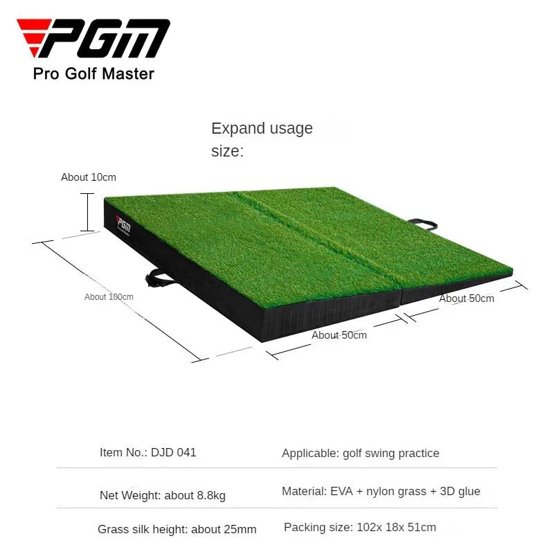 PGM Golf Slope Strike Pad Foldable Swing High and Low Slope Pads