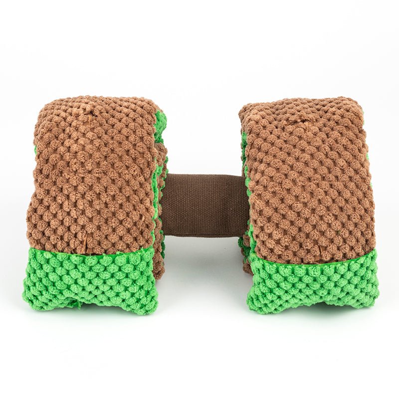 Plush Interactive Dumbbell Snuffle Toys Interactive Toy Dog Foraging Instinct Training, Treat Dispensing