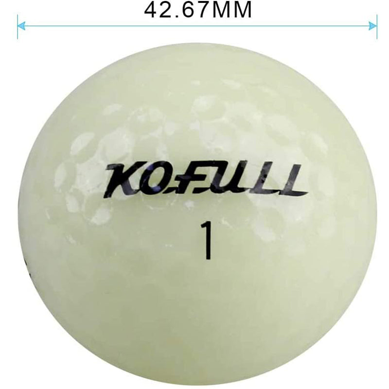 Fluorescent ball for practicing golf at night course*