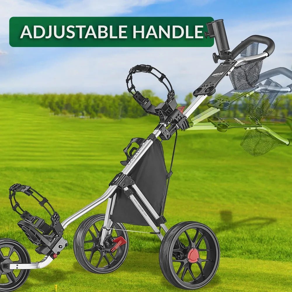 Caddytek CaddyLite 11.5 V3 3 Wheel Golf Push Cart - SuperLite Deluxe, Lightweight, Easy To Fold