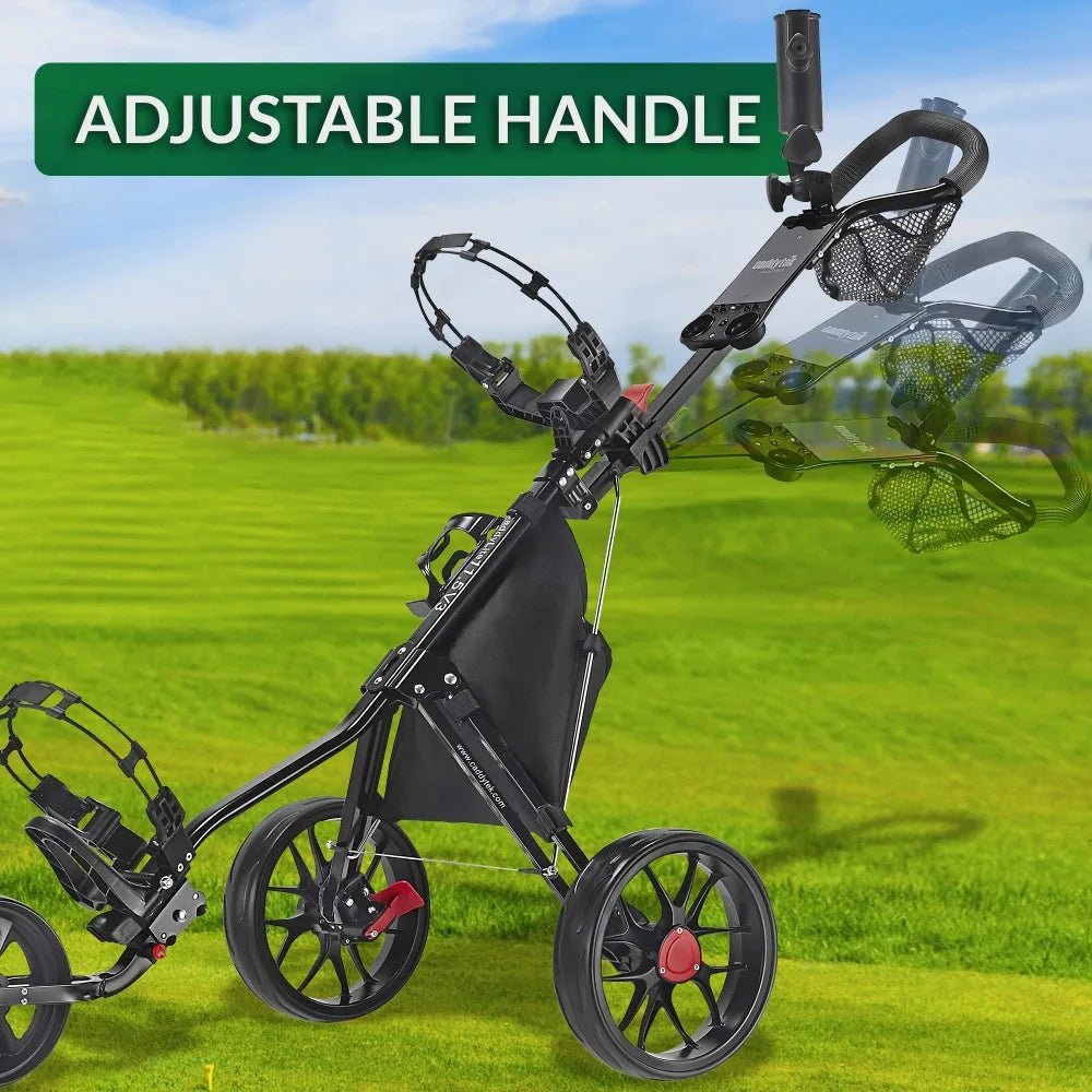 Caddytek CaddyLite 11.5 V3 3 Wheel Golf Push Cart - SuperLite Deluxe, Lightweight, Easy To Fold