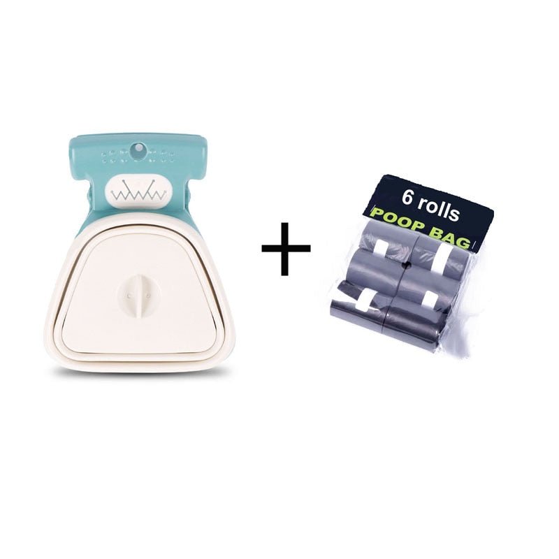 Foldable Pooper Scooper With 1 Roll of Decomposable bags