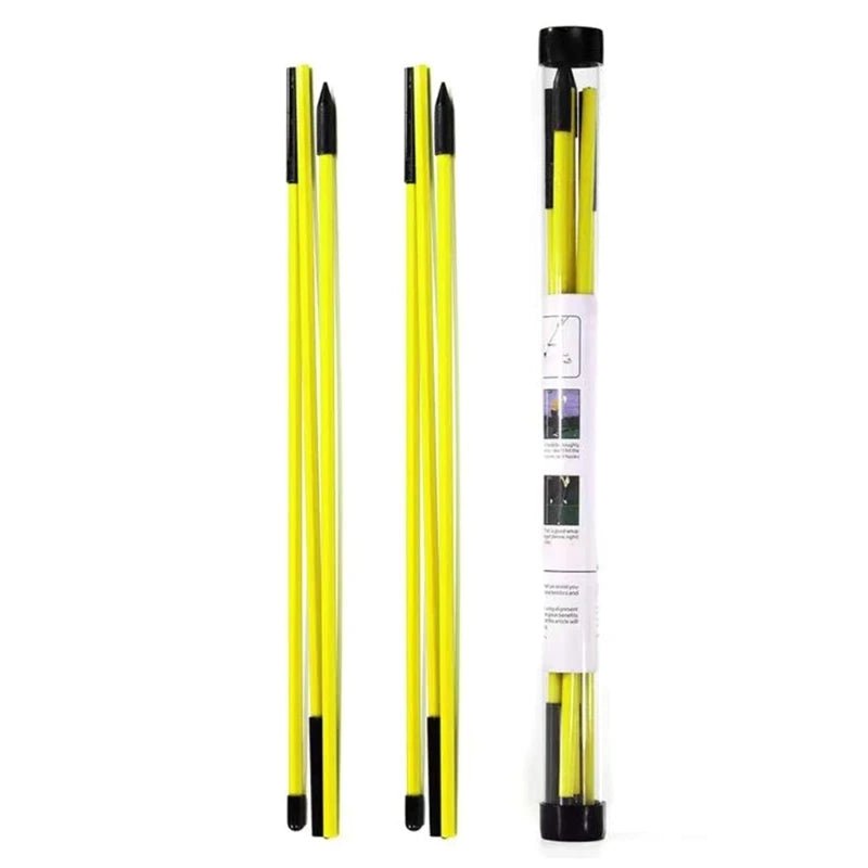 Golf Alignment Sticks Collapsible Golf Practice Rods Swing Trainer Tools 2 Pack Golf Alignment Stick Golf Swing Training Tool