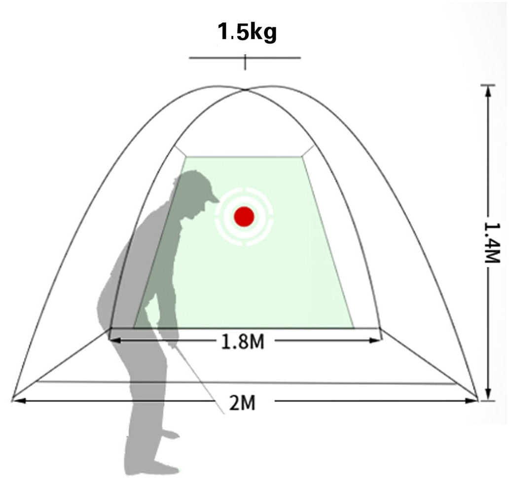 Golf Practice Net/ Tent with Artificial Grass Pad Bundle **