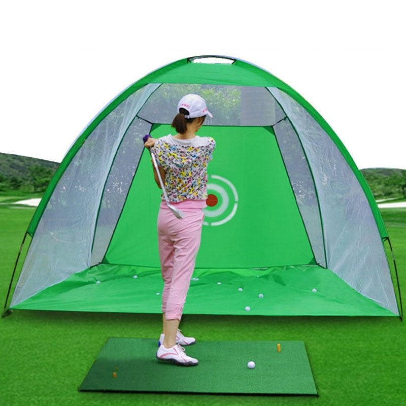 Golf Practice Net/ Tent with Artificial Grass Pad Bundle **