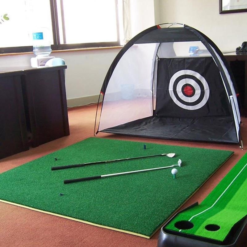 Golf Practice Net/ Tent with Artificial Grass Pad Bundle **