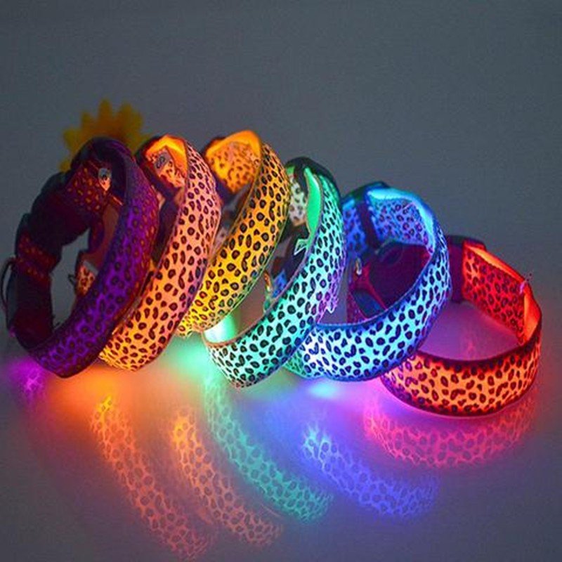 Leaopard LED Dog Collar