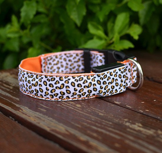 Leaopard LED Dog Collar