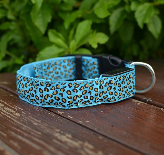 Leaopard LED Dog Collar