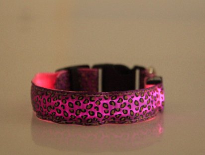 Leaopard LED Dog Collar