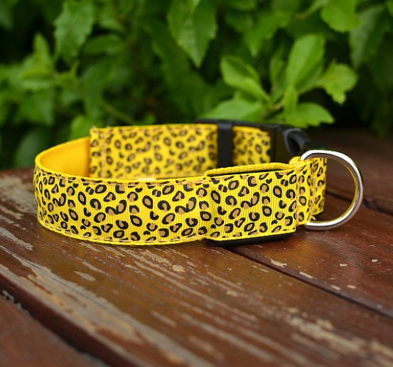 Leaopard LED Dog Collar