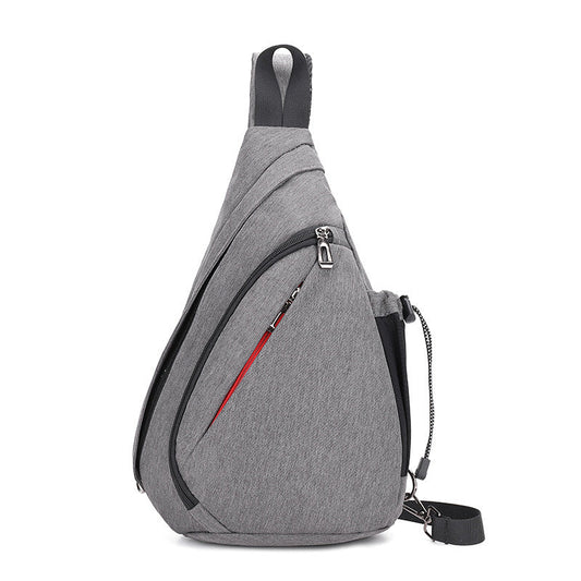 New mens close-fitting simple chest, multi-function messenger bag