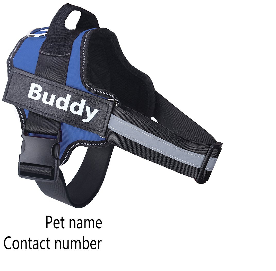 Personalized Reflective No Pull Dog Harness