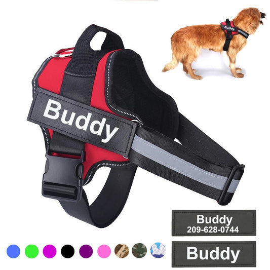 Personalized Reflective No Pull Dog Harness