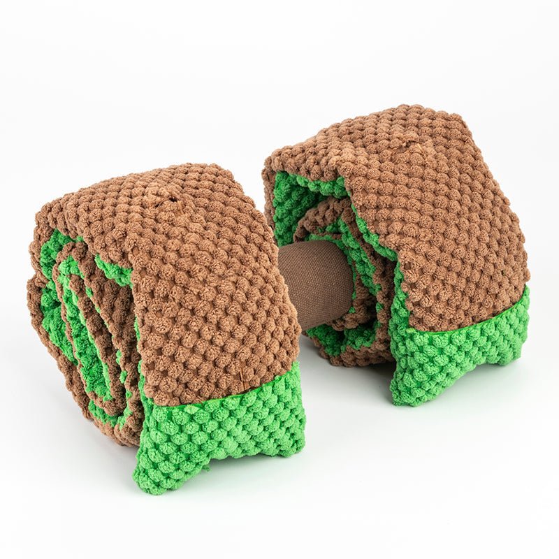 Plush Interactive Dumbbell Snuffle Toys Interactive  Toy Dog Foraging Instinct Training, Treat Dispensing