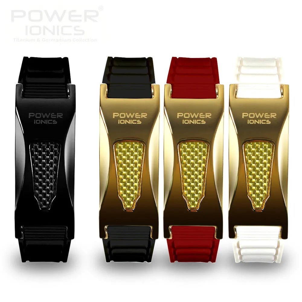 Power Ionics 3000ions/cc Ironman Titanium Carbon Fiber Bio Golf  Bracelet*