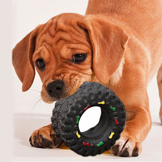 Small Tire Pet Squeeky Dog Toy