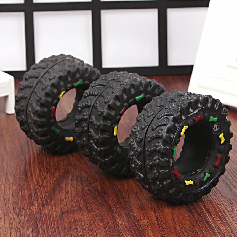 Small Tire Pet Squeeky Dog Toy