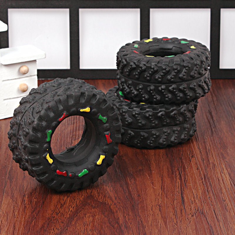 Small Tire Pet Squeeky Dog Toy